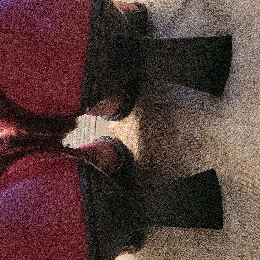 Vera Cuoio Italian Leather Boots With Real Rabbit Fur.  7.5 Size 38 - Picture 10 of 16
